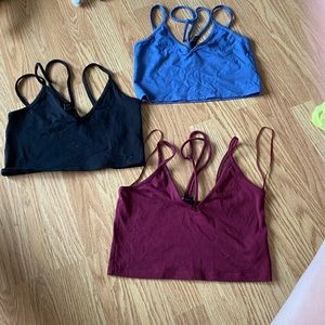 Multiple crop tanks with halter neck